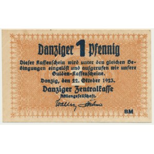 Danzig, 1 Pfennig 1923 - October -