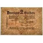 Danzig, 2 Gulden 1923 October - BM initials - PMG 50