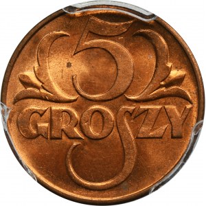 5 groszy 1938 - PCGS MS65 RD