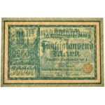 Danzig, 50.000 Mark 1923 - 6 digit serial number with ❊ - PMG 58