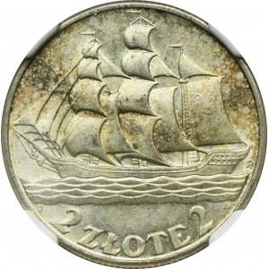 Sailing ship, 2 gold 1936 - NGC MS64+