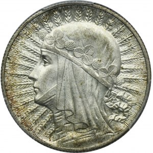 Head of a Woman, 5 gold London 1932 - PCGS MS63 - DEADLY MINTED