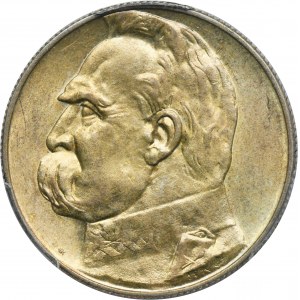 Piłsudski, 5 złotych 1938 - PCGS MS63