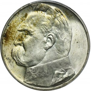 Piłsudski, 10 złotych 1935 - PCGS MS63