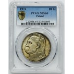 Pilsudski, 10 gold 1939 - PCGS MS64