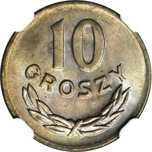 10 groszy 1949 Miedzionikiel - NGC MS66