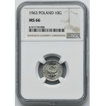 10 pennies 1963 - NGC MS66