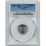 10 groszy 1967 - PCGS MS67