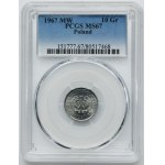 10 pennies 1967 - PCGS MS67