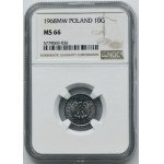 10 pennies 1968 - NGC MS66