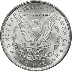 USA, 1 filadelfský dolár 1896 - Morgan - PCGS MS62