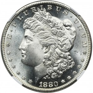 USA, 1 dolar San Francisco 1880 S - Morgan - NGC MS64