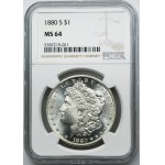 USA, 1 Dollar San Francisco 1880 S - Morgan - NGC MS64