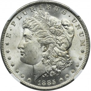 USA, 1 Dollar New Orleans 1885 O - Morgan - NGC MS64+