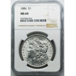 USA, 1 dolar Philadelphia 1886 - Morgan - NGC MS64