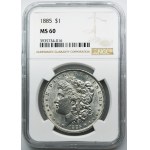 USA, 1 dolar Philadelphia 1885 - Morgan - NGC MS60