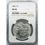 USA, 1 Dollar Philadelphia 1885 - Morgan - NGC MS60