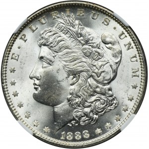 USA, 1 Dollar Philadelphia 1888 - Morgan - NGC MS64