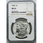 USA, 1 dolar Philadelphia 1900 - Morgan - NGC MS63