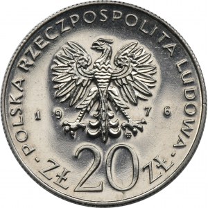 SAMPLE NIKIEL, 20 gold 1976 XXX Years of the Budget Laws of the People's Republic of Poland