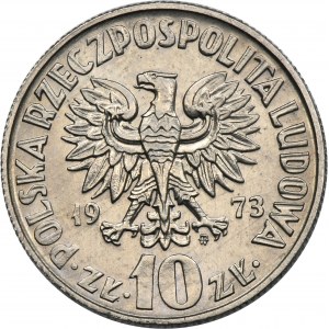 Vzorka NICHOLS, 10 zlotých 1973 Nicolaus Copernicus