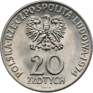 PRÓBA NIKIEL, 20 złotych 1974 XXV Lat RWPG