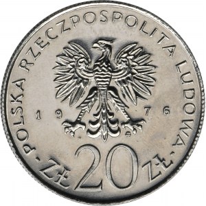 SAMPLE NIKIEL, 20 gold 1976 XXX Years of the Budget Laws of the People's Republic of Poland