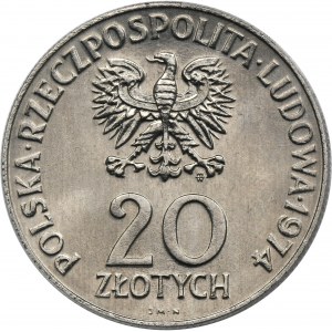 PRÓBA NIKIEL, 20 złotych 1974 XXV Lat RWPG