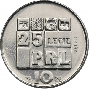 NIKIEL, 10 zlotých 1969 25. výročie vzniku Poľskej ľudovej republiky