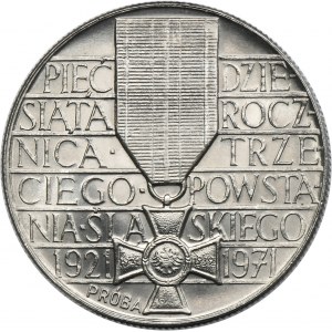 PRÓBA NIKIEL, 10 złotych 1971 50. Rocznica III Powstania Śląskiego