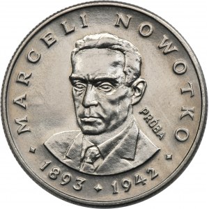 PRÓBA NIKIEL, 20 złotych 1974 Marceli Nowotko