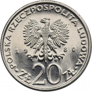 SAMPLE NIKIEL, 20 gold 1980 50 Years of the Gift of Pomerania