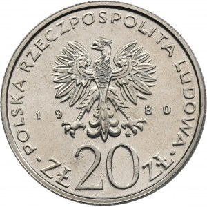 PRÓBA NIKIEL, 20 złotych 1980 Igrzyska XXII Olimpiady