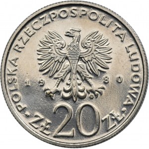 PRÓBA NIKIEL, 20 złotych 1980 Igrzyska XXII Olimpiady