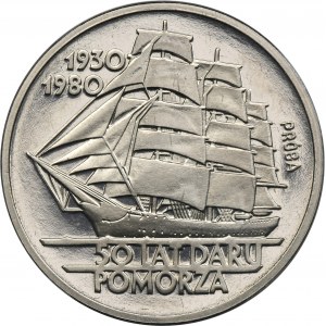 SAMPLE NIKIEL, 100 gold 1980 50 Years of the Gift of Pomerania