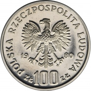 PRÓBA NIKIEL, 100 złotych 1980 50 Lat Daru Pomorza
