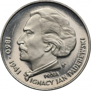 PRÓBA NIKIEL, 100 złotych 1975 Ignacy Jan Paderewski
