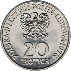 PRÓBA NIKIEL, 20 złotych 1978 Pierwszy Polak w Kosmosie