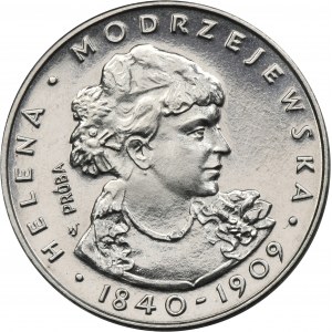 PRÓBA NIKIEL, 100 złotych 1975 Helena Modrzejewska