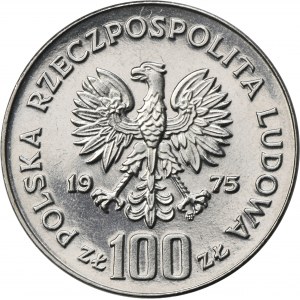 PRÓBA NIKIEL, 100 złotych 1975 Helena Modrzejewska