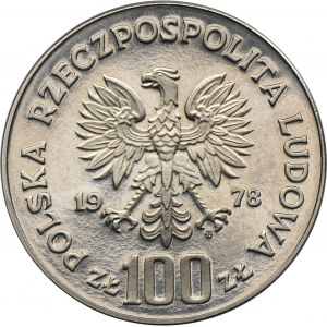 SAMPLE NIKIEL, 100 gold 1978 Adam Mickiewicz