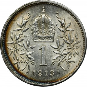 Rakúsko, František Jozef I., 1 koruna Viedeň 1913