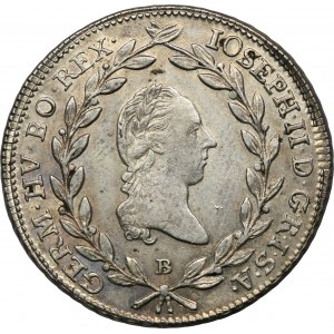 Rakousko, Joseph II, 20 Krajcars Kremnica 1786 B