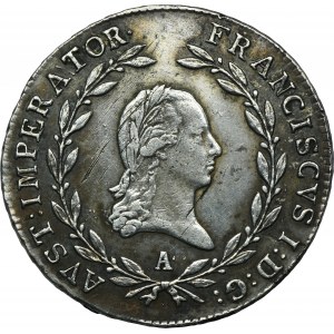 Rakousko, František II., 20 krajcarů Vídeň 1811 A