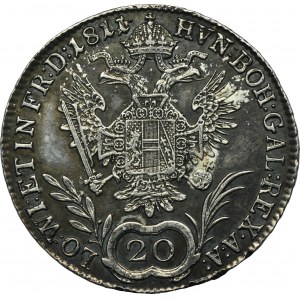 Rakousko, František II., 20 krajcarů Vídeň 1811 A