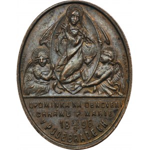 Čechy, medaila pri príležitosti obnovy kostola Panny Márie v Poděbradoch 1836