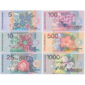 Suriname, lot 5-1.000 Gulden 2000 (6 pcs.)