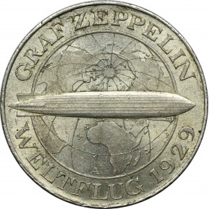 Germany, Weimar Republic, 5 Mark Berlin 1930 A - Graf Zeppelin