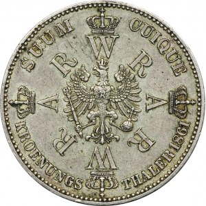 Německo, Pruské království, Vilém I., Korunovační tolar Berlín 1861