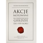 L. Koziorowski, Akcje Notowane Na Warszawskiej Giełdzie do 1939 roku